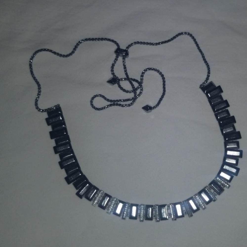 Kendra Scott necklace Harper choker hematite